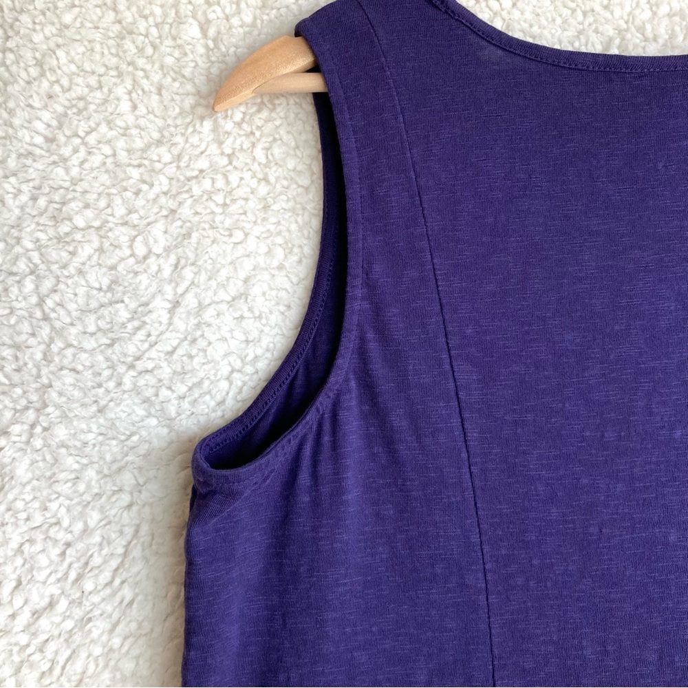 J Jill Women's dark blue sleeveless jersey knit dress, Sz M - Picture 15 of 16